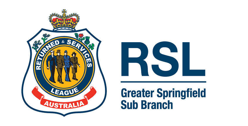 partnerships with australian veteran community organisations - ex-serving adf members - greater springfield rsl logo