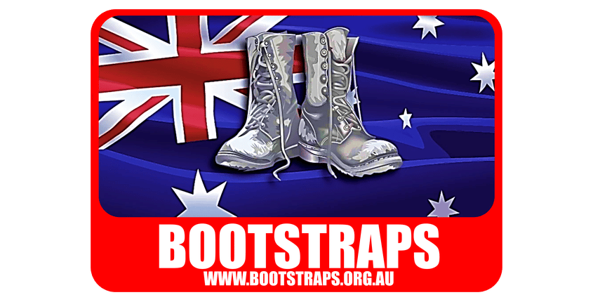 partnerships with australian veteran community organisations - ex-serving adf members - bootstraps logo